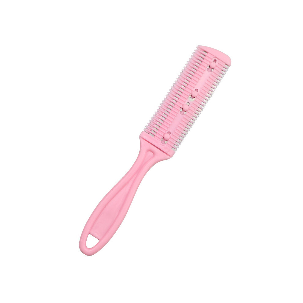 Pink (Pink) 1Pc Hair Cutting Comb Hair Brushes With Razor Hair Clipper Cutting Thinning Tool