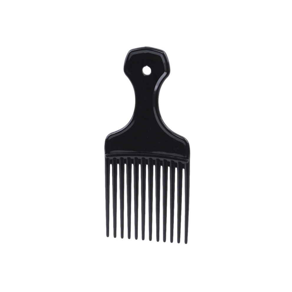 (Black) 1 Piece Wide Toothbrush Comb Fork Hairbrush Hair Clipper Comb Plastic Comb for Curly Afro Hair