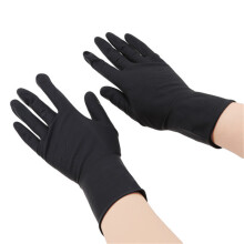 (noir M) 1 paire de gants de coloration capillaire réutilisables Gants de coloration pour salon de coiffure