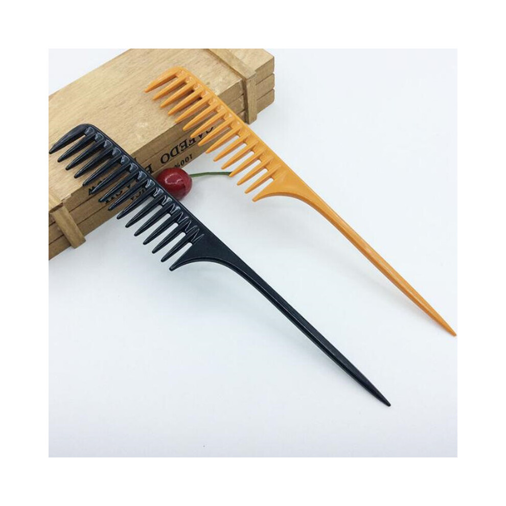 Black (Black) Hairdressing Comb Hair Dyeing Comb Tip Wide Tooth Detachable Hair Brush Hair Dyeing Barber Combs
