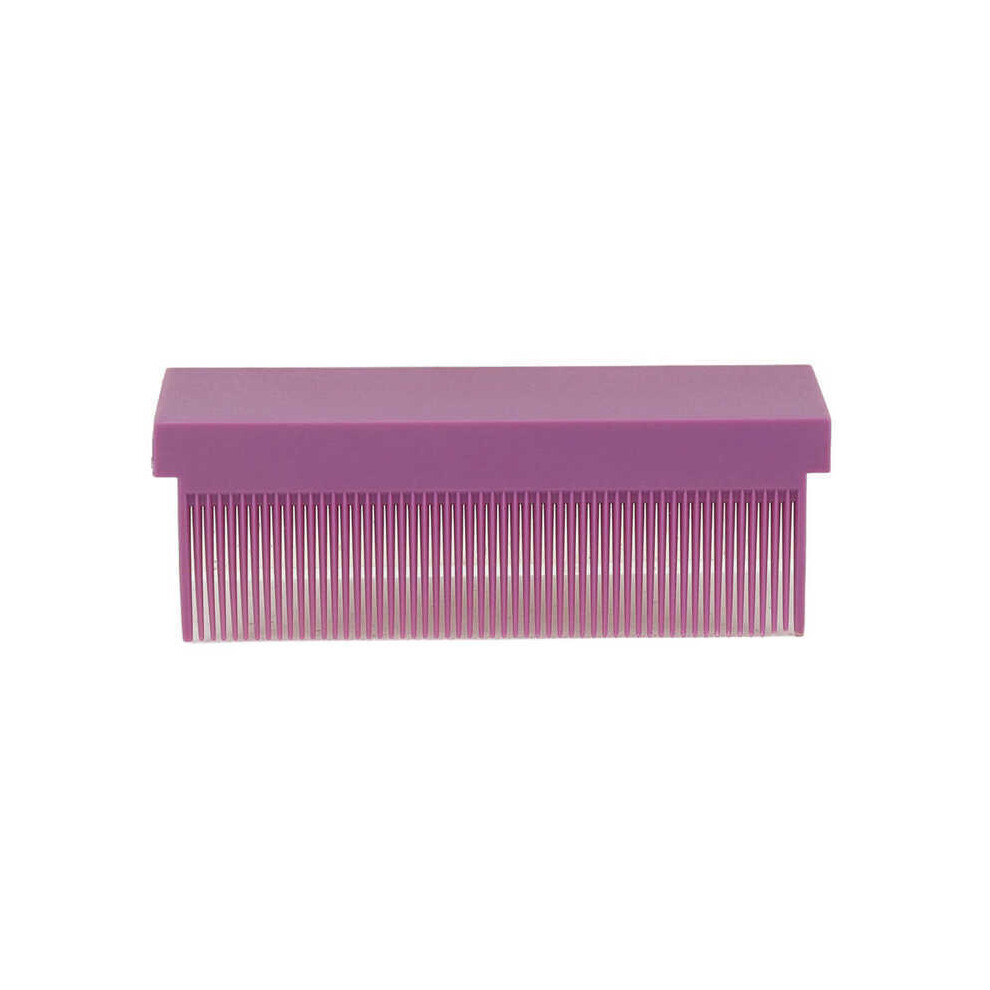 (Purple) V-Type Hair Straightening Comb Hairdressing Brush Hair Styling Clip for Hair Straightening