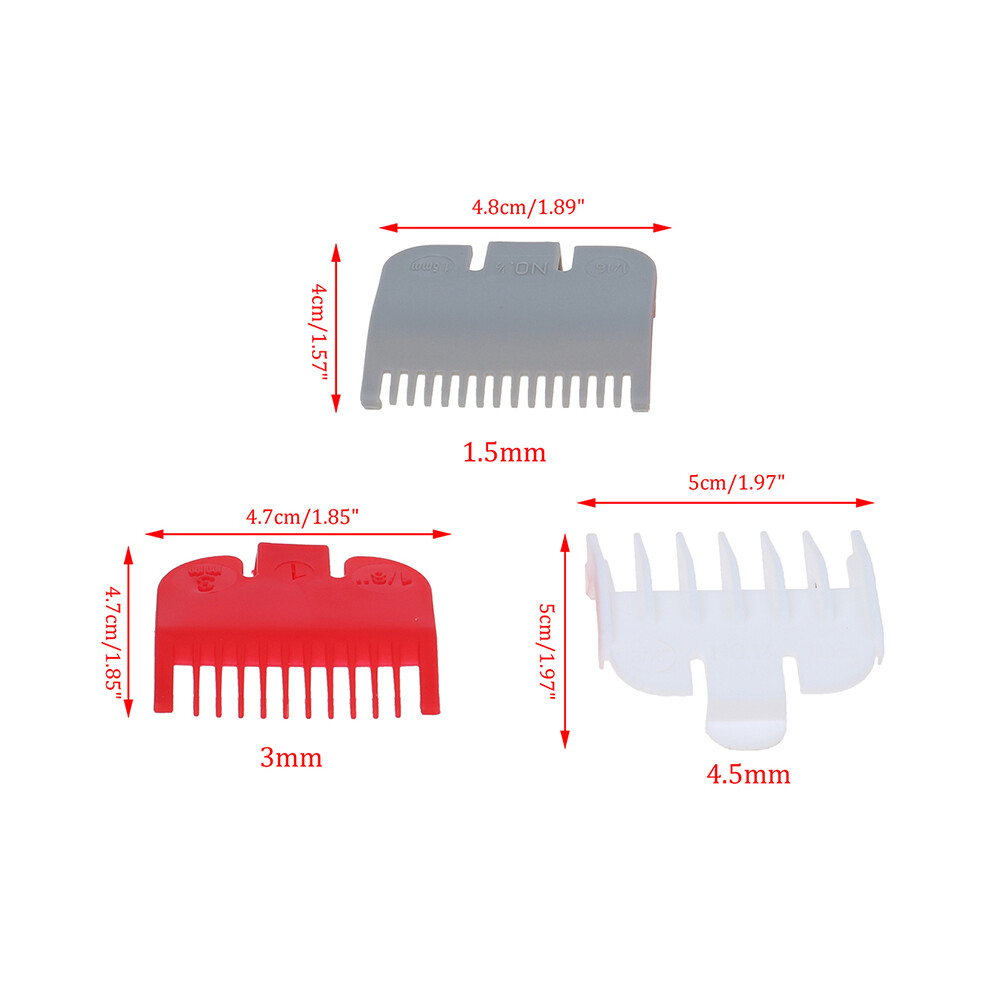 (3pcs on display)2pcs/lot Hair clipper guide Comb cutting boundary combs Standard guards Attach parts
