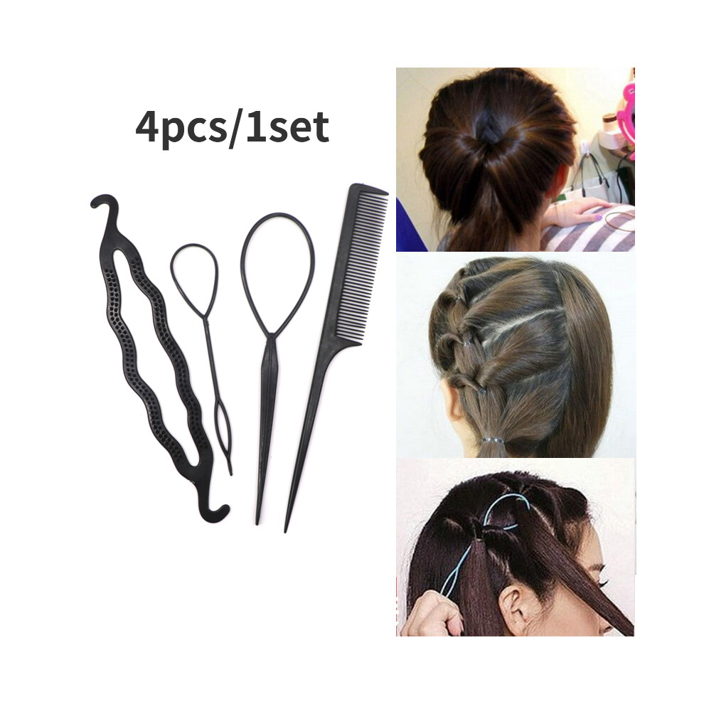 (Q60 4 pièces) Épingles à cheveux en métal pour femmes en forme de U, épingles à cheveux, chignon, couvre-chef