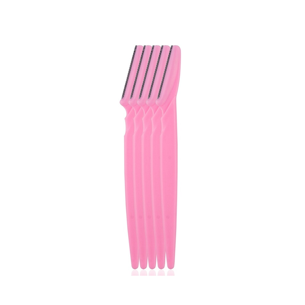(5 pcs pink)5/10/15 pcs Eyebrow trimmer makeup tools Safe eye eyebrow razor
