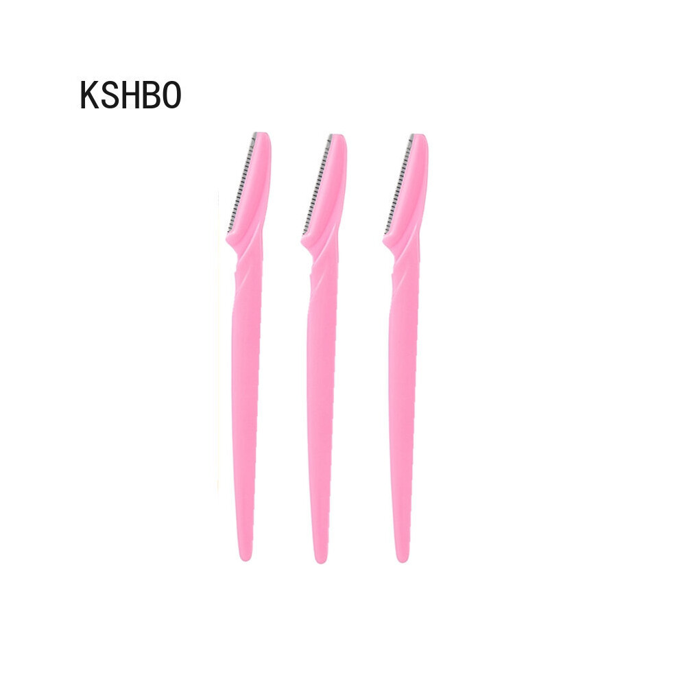 (3 pcs pink)3/5 pcs pcs Eyebrow trimmer makeup tools Safe eye eyebrow razor