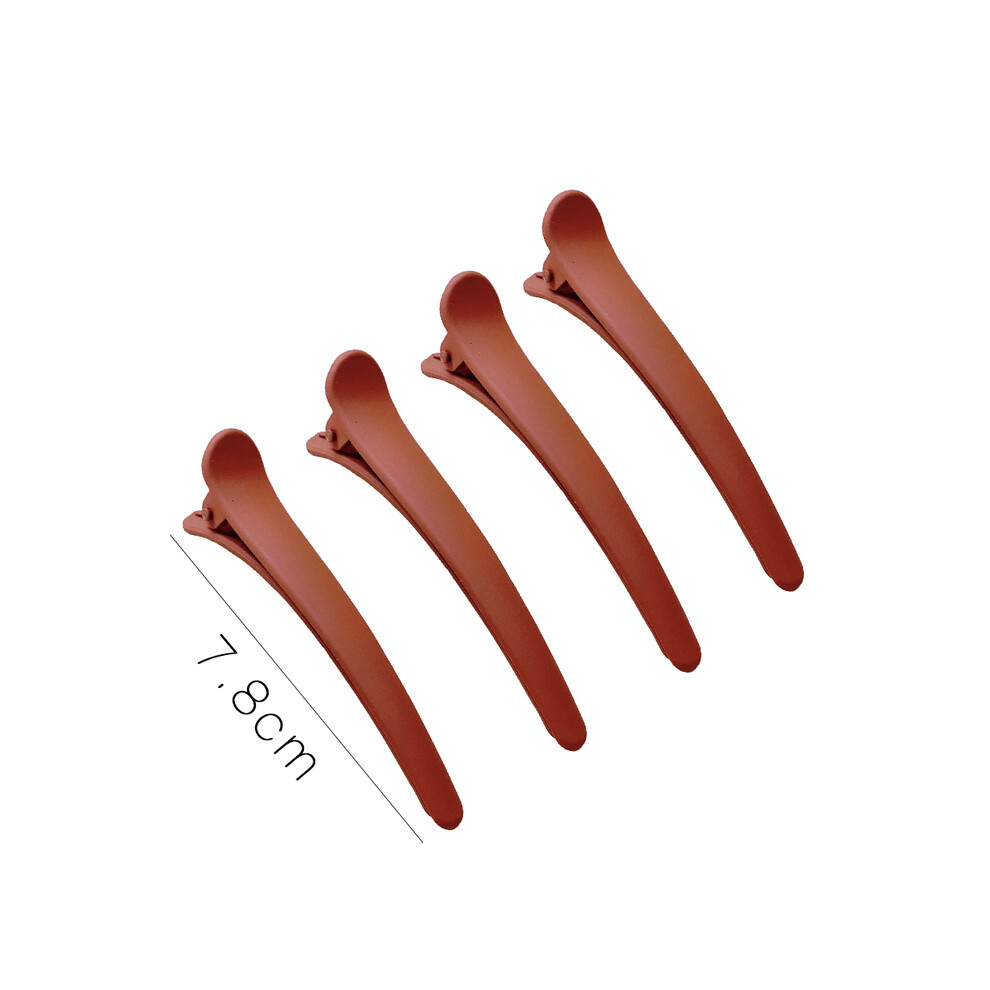 (4) 4 pcs/set candy colors duckbill clip professional hairdressing hairpins Plastic DIY Hair care