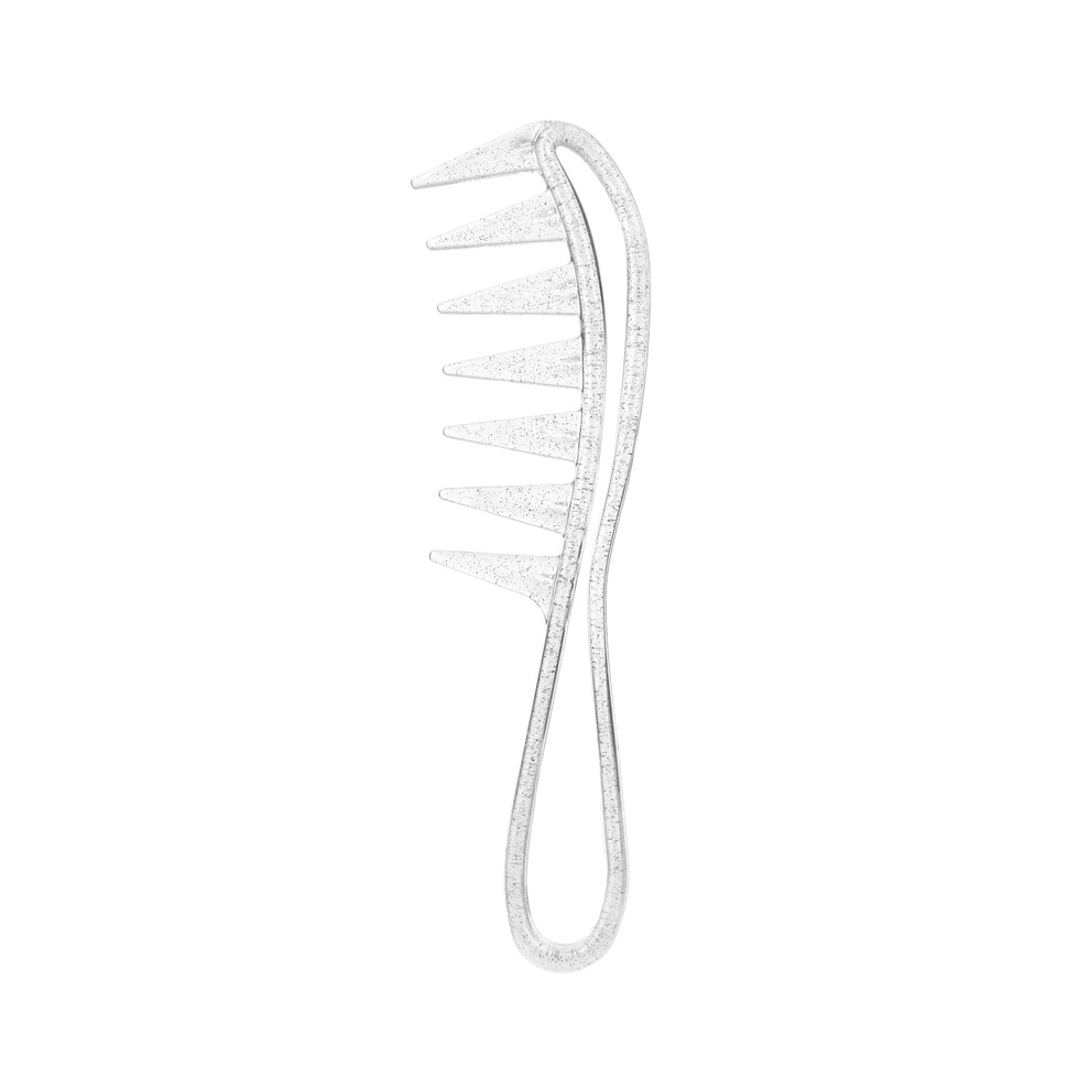 (Silver)Professional Double Sided Tooth Combs Fishbone Shape Hair Brush Barber Hair Dyeing