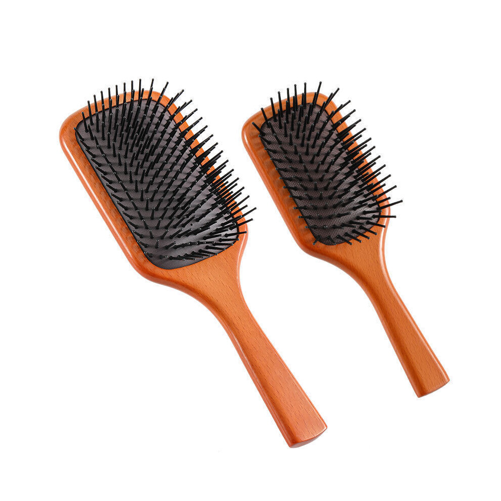 (Large) Massage Comb Gasbag Antistatic Hair Air Cushion Wooden Hairbrush Wet Curly Hairbrush Combing