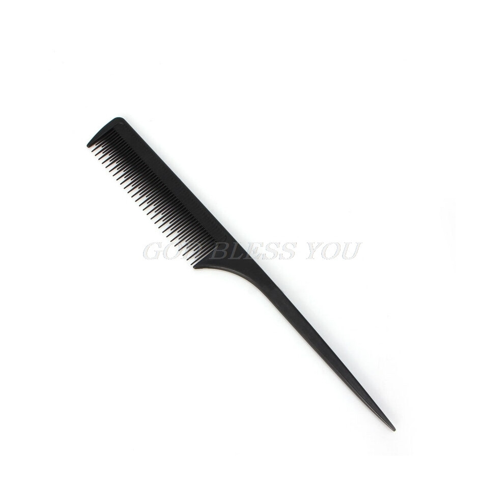 Black (58)Pro Fine-Toothed Metal Pin Hairstyle Hairstyle Rat Tail Comb Hot Drop Shipping