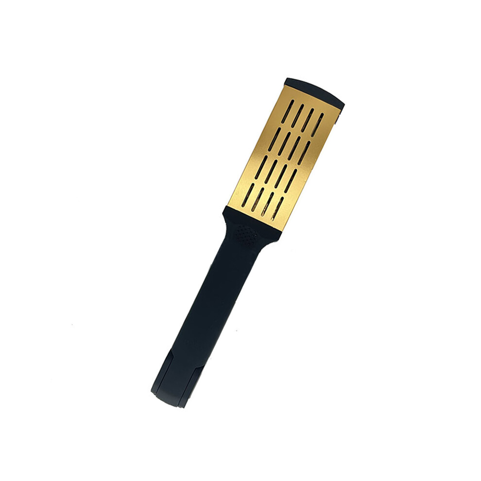 Yellow (Yellow)Pro Hairdressing Straightener Nylon Hair Straightener Double Brushes V-Shaped Comb Clamp,