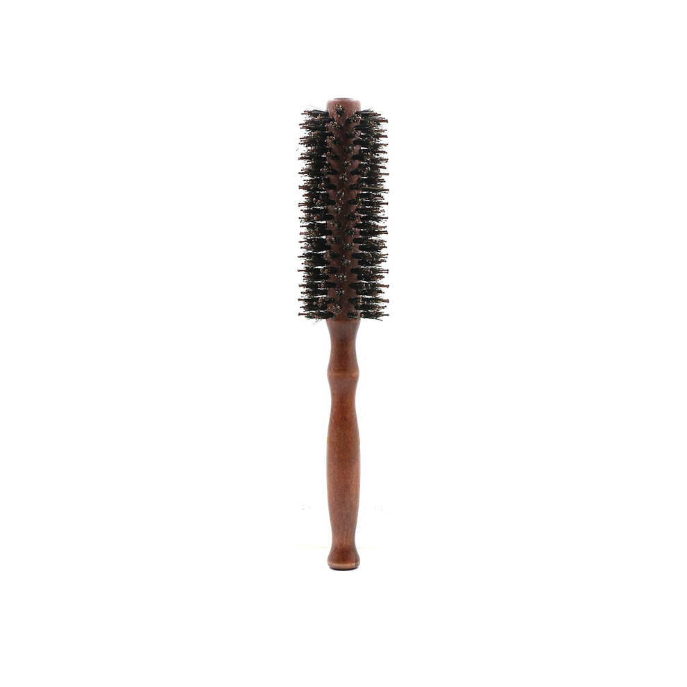 (HLB-XWMGS-12mm)3 Sizes Antistatic Boar Bristle Hair Round Brush Hairdresser Styling Tools