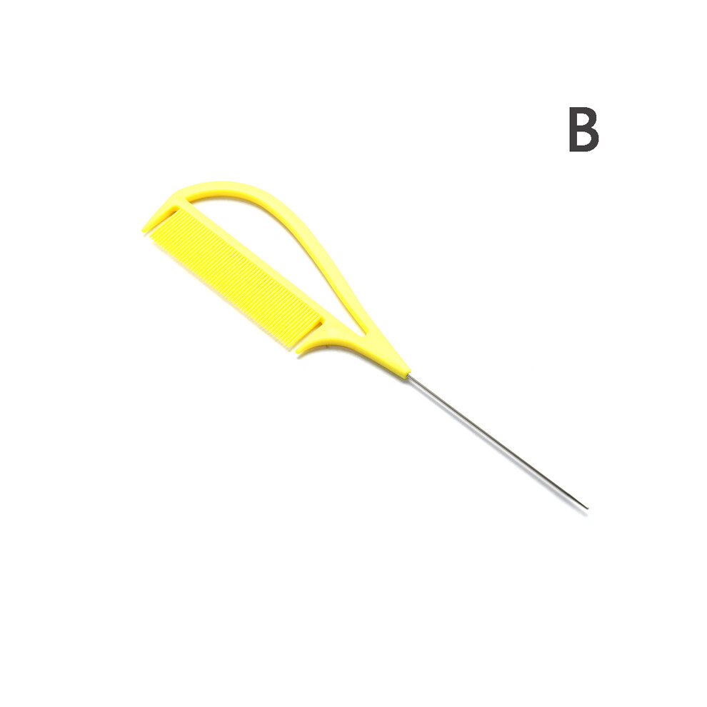 (Gold) Carbon Fiber Tip Tail Comb Anti Static Hair Comb Professional Hair Salon Temptation Comb Hair