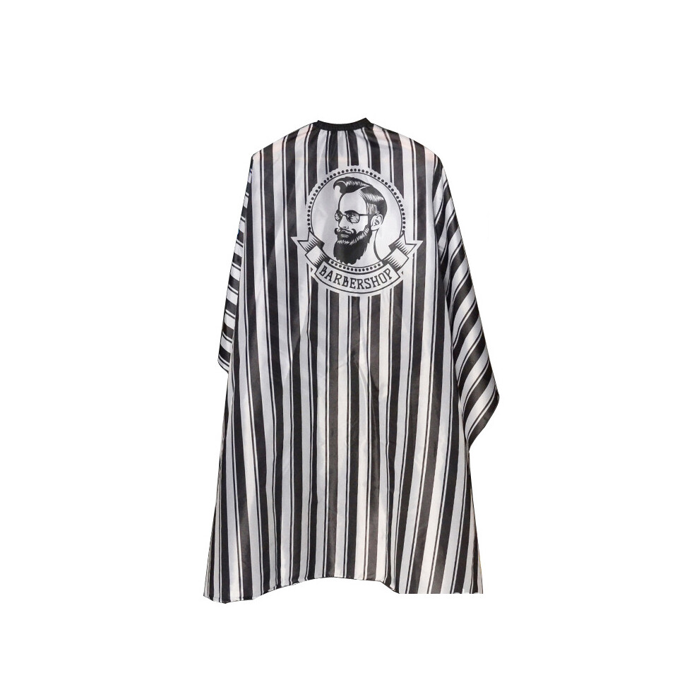 Black ( Stripes) Antistatic Hairdresser Apron Hair Cutting Cape Hair Salon Dress Cape Hair Salon