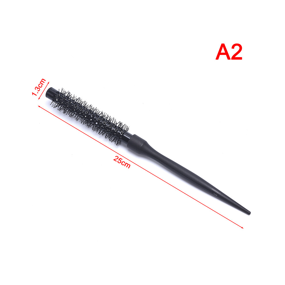 Black (As Picture) 1Pc Curly Round Roller Hair Brush Nylon Professional Comb Salon Barber Hair Brush
