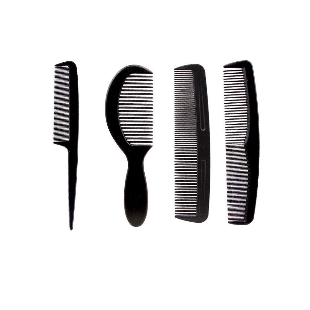 Unisex (Set Of 4) Stylist Anti-Static Hairdressing Combs Multifunctional Hair Design Hair Detangler Comb