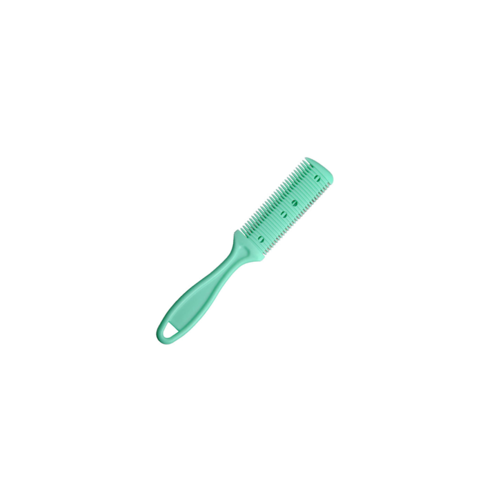 Unisex Green (Green) Hair Cutting Comb Barber Hair Brushes With Razor Blades Hair Clipper Cutting Thinning Barber