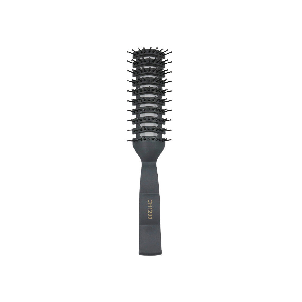 Unisex Black (Black)1Pc Ribbed Comb Men's Boy Fluffy Hairbrush Salon Hair Salon Comb Massage Ribs Hair Comb