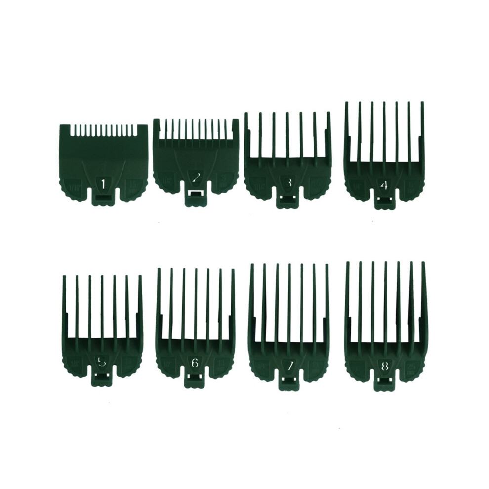 (AG)8pcs Hair Clipper Cutting Guide Comb Guards Limit Comb Tools Kit Cutting Head for WAHL 1.5/3/4.5/6/10/13/19/25mm