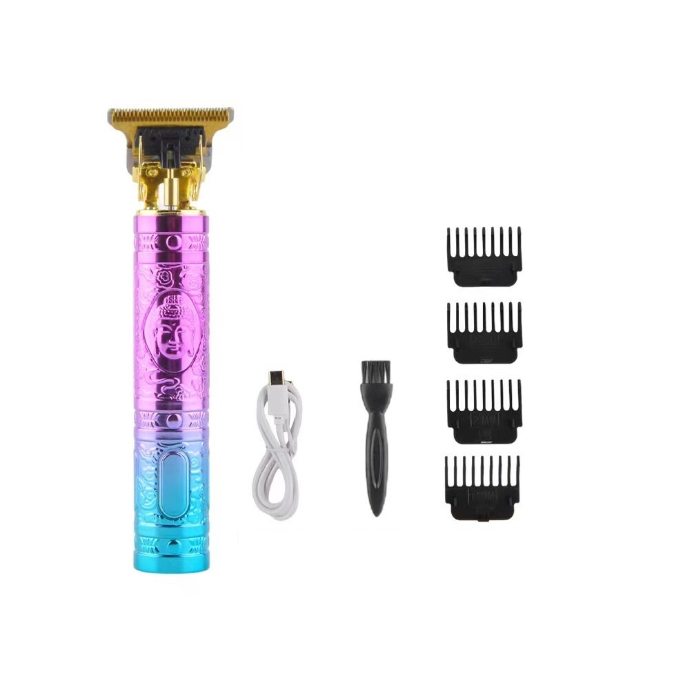 (D1)T9 Pro Cordless Electric Hair Clipper USB Rechargeable Hair Clipper for Men Barber Clipper