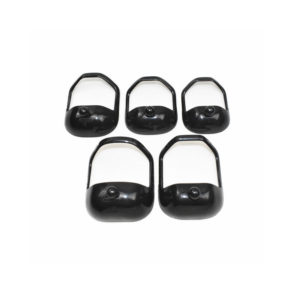 Black (Black) 5 Pcs/Lot Beard Comb Hairbrush Symmetric Cut Salon Mustache Beard Shaping Template For Beard