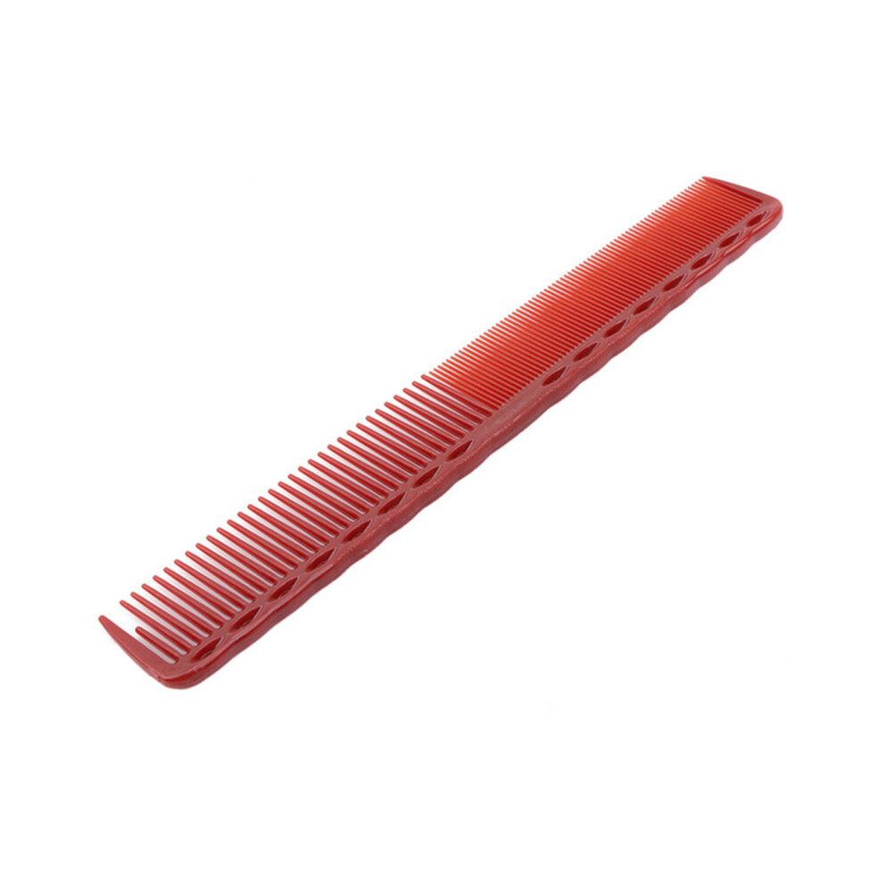 (Red wine 2) 1pc Haircut Barber Hair Salon Heat Resistant Antistatic Cutting Comb Carbon