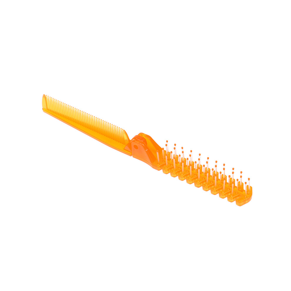 Orange (Orange)Point-Tail Highlight Comb Shiny Comb Plastic Comb Hair Salon Color Brush Styling Comb Tool