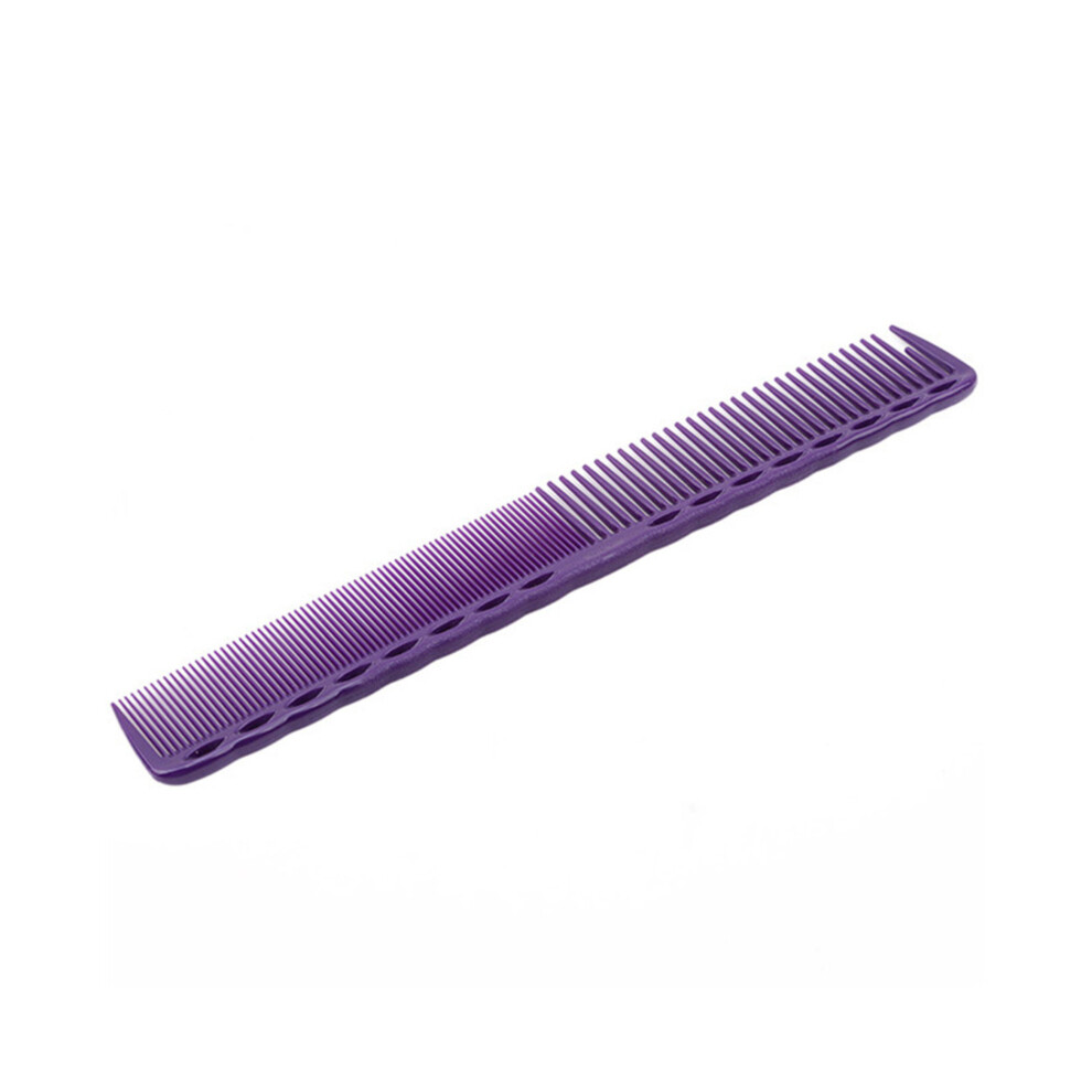 (Violet 2)1pc Haircut Barber Hair Salon Heat Resistant Antistatic Cutting Comb Carbon
