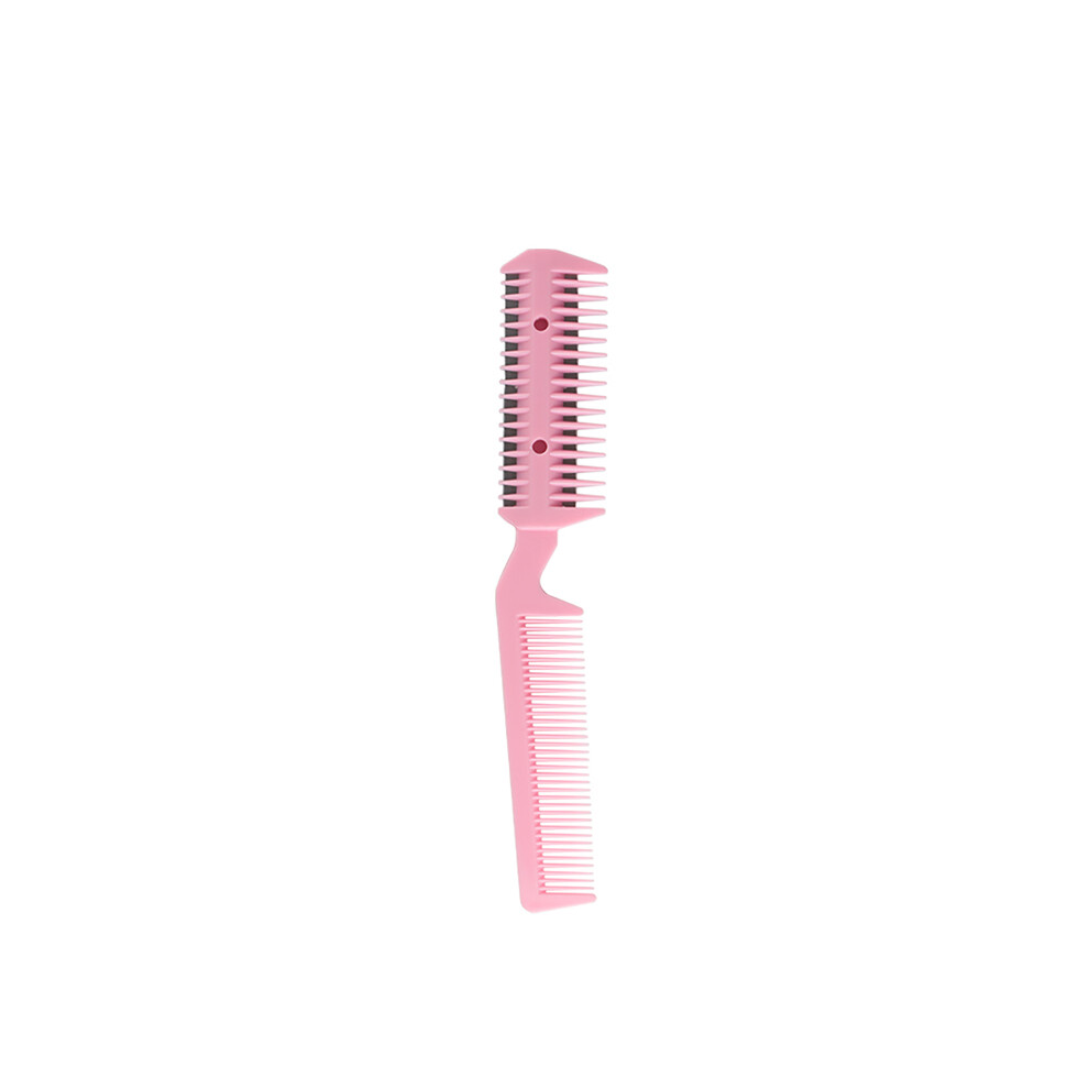 Pink (Pink)Professional Hair Brush Comb Razor Hair Razor Cut Thinning Comb