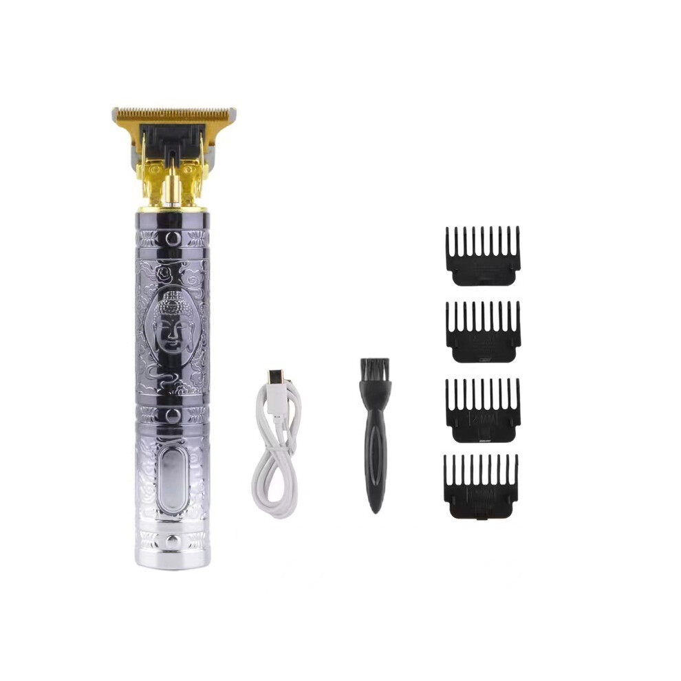 (D3)T9 Pro Cordless Electric Hair Clipper USB Rechargeable Hair Clipper for Men Barber Clipper
