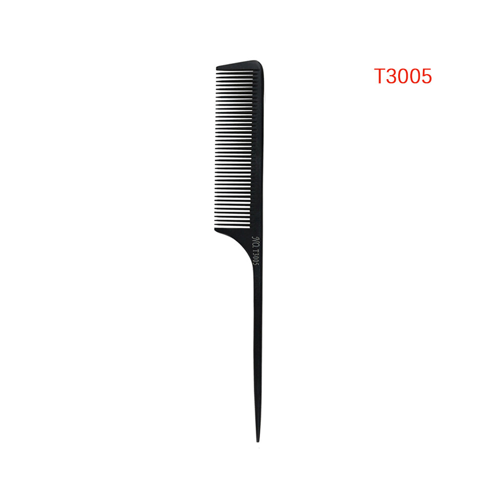 Black ( - 5)Point-Tail Highlight Comb Shiny Comb Plastic Comb Hair Salon Color Brush Styling Comb Tool