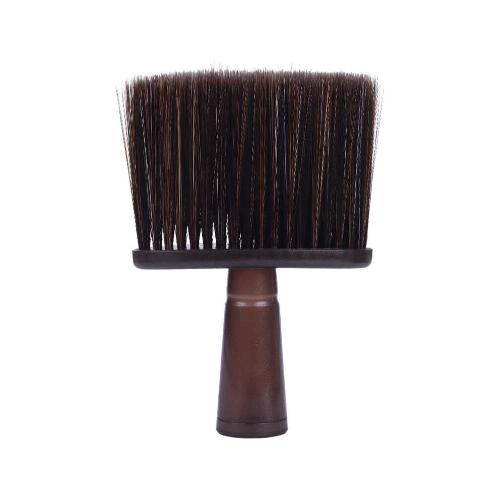 Brown (Brown) Soft Neck Facial Cleansing Brushes Barber Hair Clean Hair Brush Beard Brush Salon Haircut