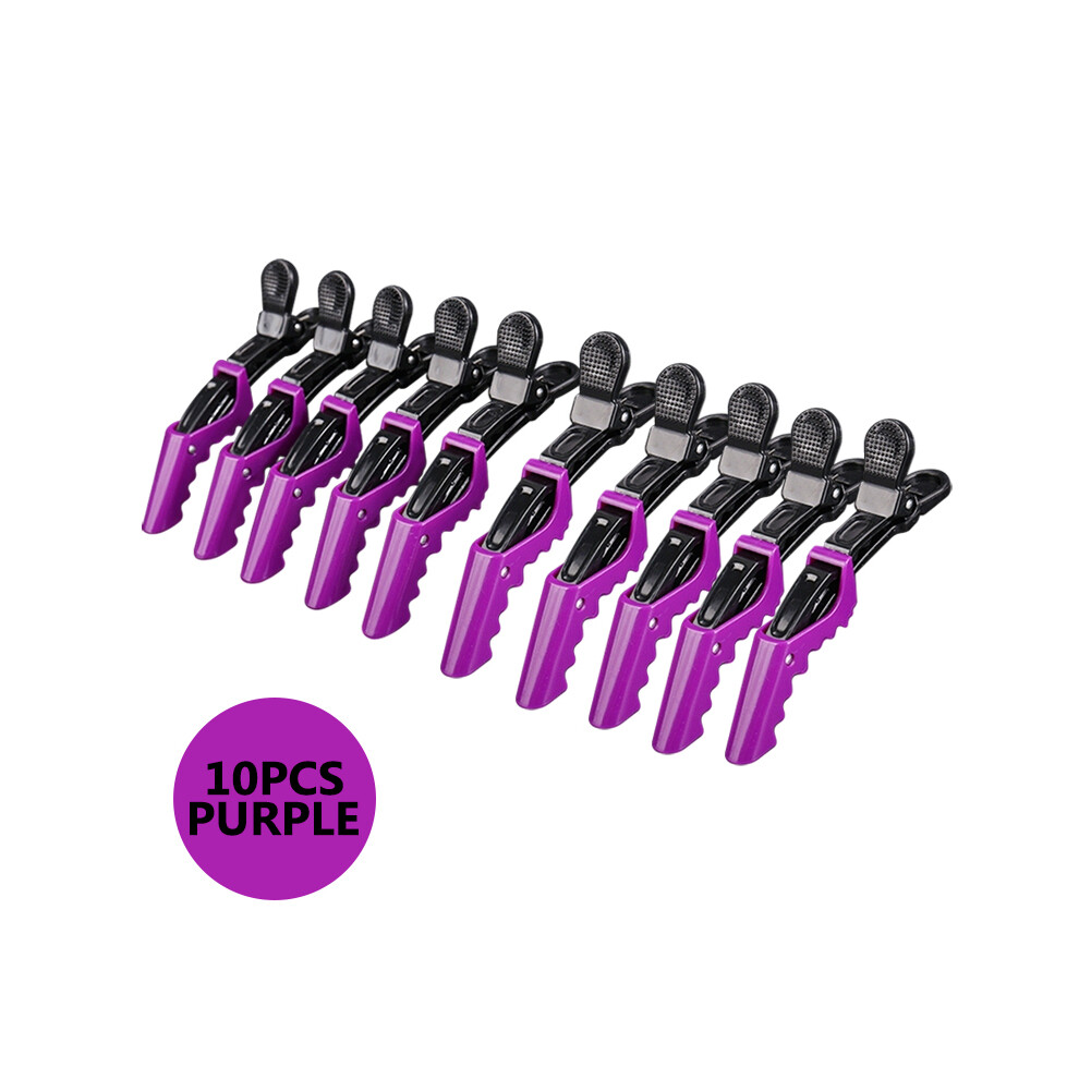 (10 Pcs Purple) Hot 2/6/10 Pcs/Set Hair Clipper Tool Alligator Hair Clip Hair Pin Women-image-OPC-PH7YYNC-NEW