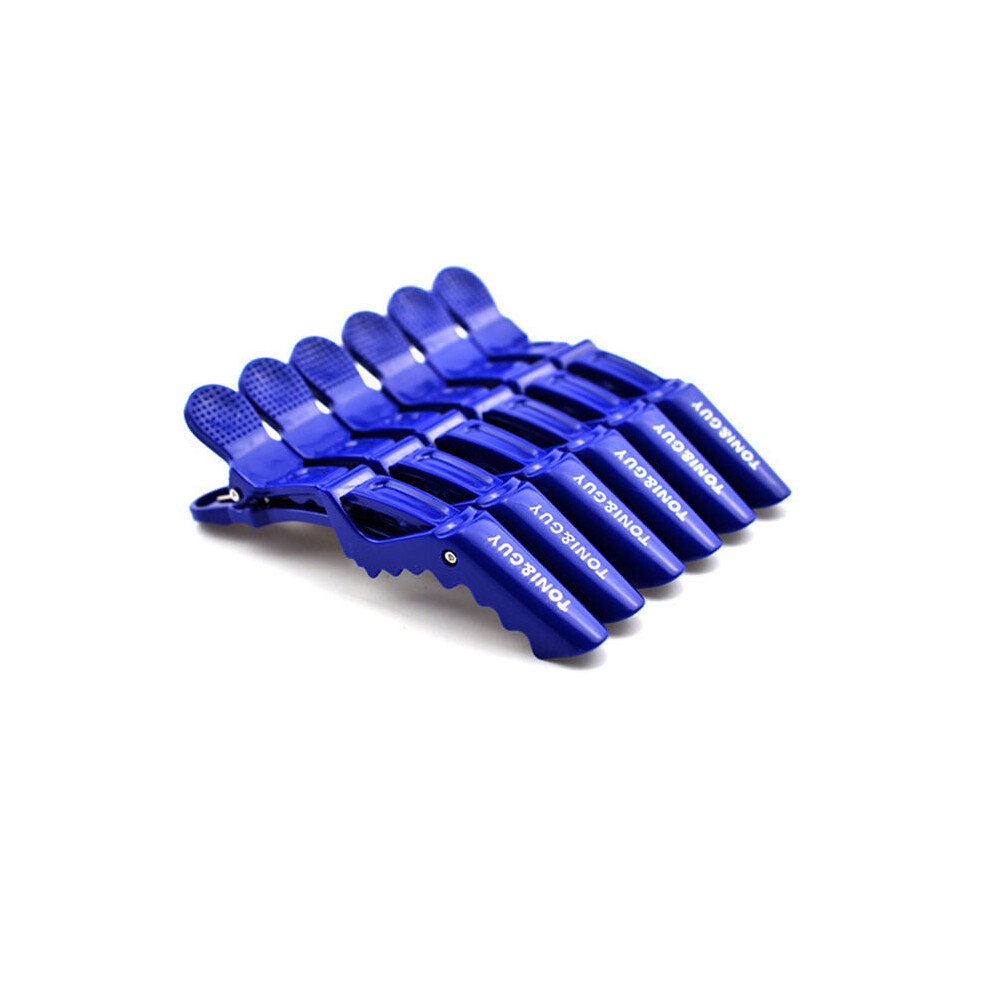 (blue) 6 pcs Hair Clips Mouth Professional hair salon Beak Clips Clips Crocodile Hairpins
