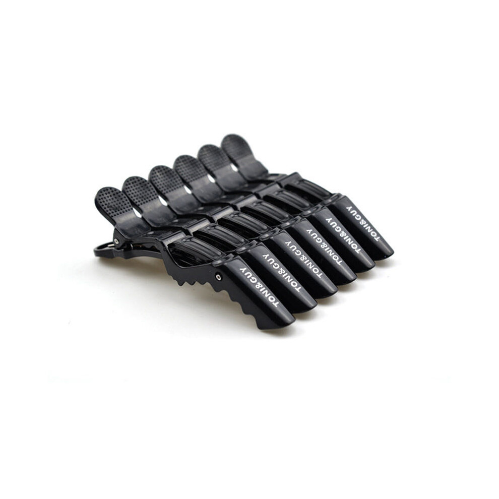 Black (Black) 6 Pcs Hair Clips Mouth Professional Hair Salon Beak Clips Clips Crocodile Hair Pins Salon