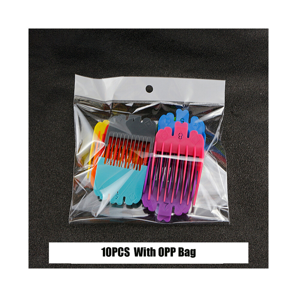 (10 pcs)10 pcs 1.5-25 mm colorful hair clipper Limit hair salon professional barber clipper universal