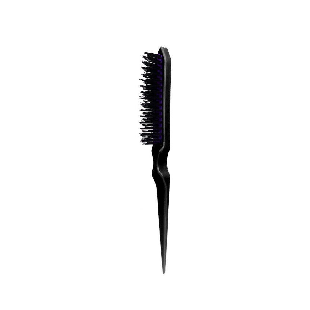 (Noir) 1 pièce Brosse à cheveux professionnelle Peigne Peigne Peigne arrière Brosse à cheveux Outil