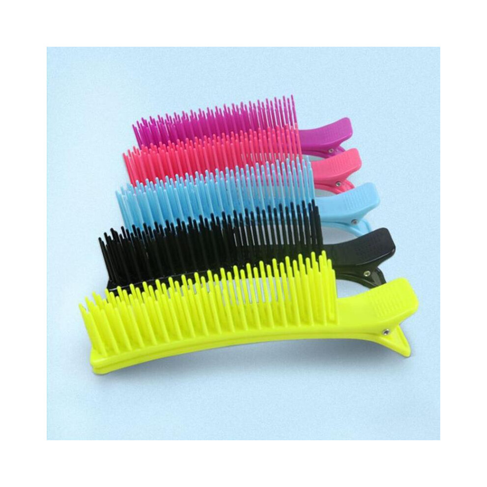 (C)2pcs Professional Women's Salon Fixed Hair Plastic Hair Clips Makeup No Wrinkle Hair Clips