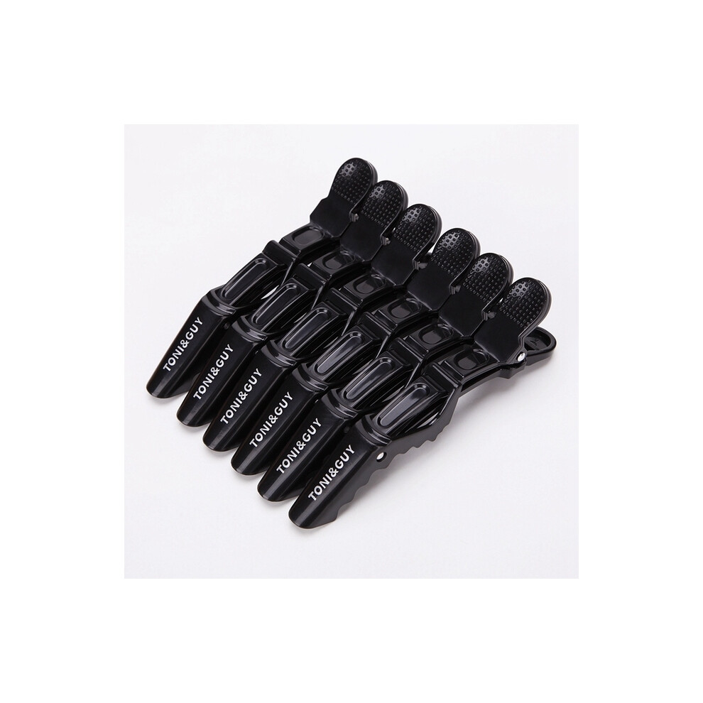 Black (Black)6Pcs/Lot Plastic Hair Clips Hairpin Hairdressing Clamps Claw Clips Alligator Clips Barber