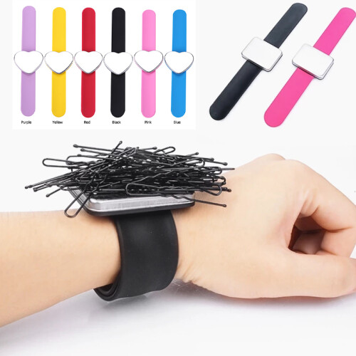 (k)Bracciale magnetico da polso per parrucchiere professionale Accessori per capelli Porta mollette 1