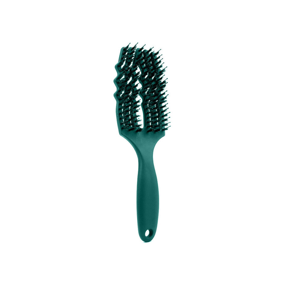 Green ( Bristle) Hair Brush Hair Comb Detachable Hair Brush Detangle Lice Massage Comb Women Tangle