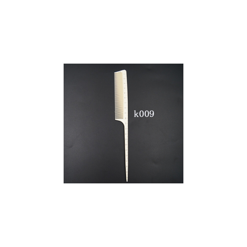 Unisex (K009)1Pc High Quality Laser Scale Hair Comb Professional Hairdressing Comb Hairbrushes Salon Haircut