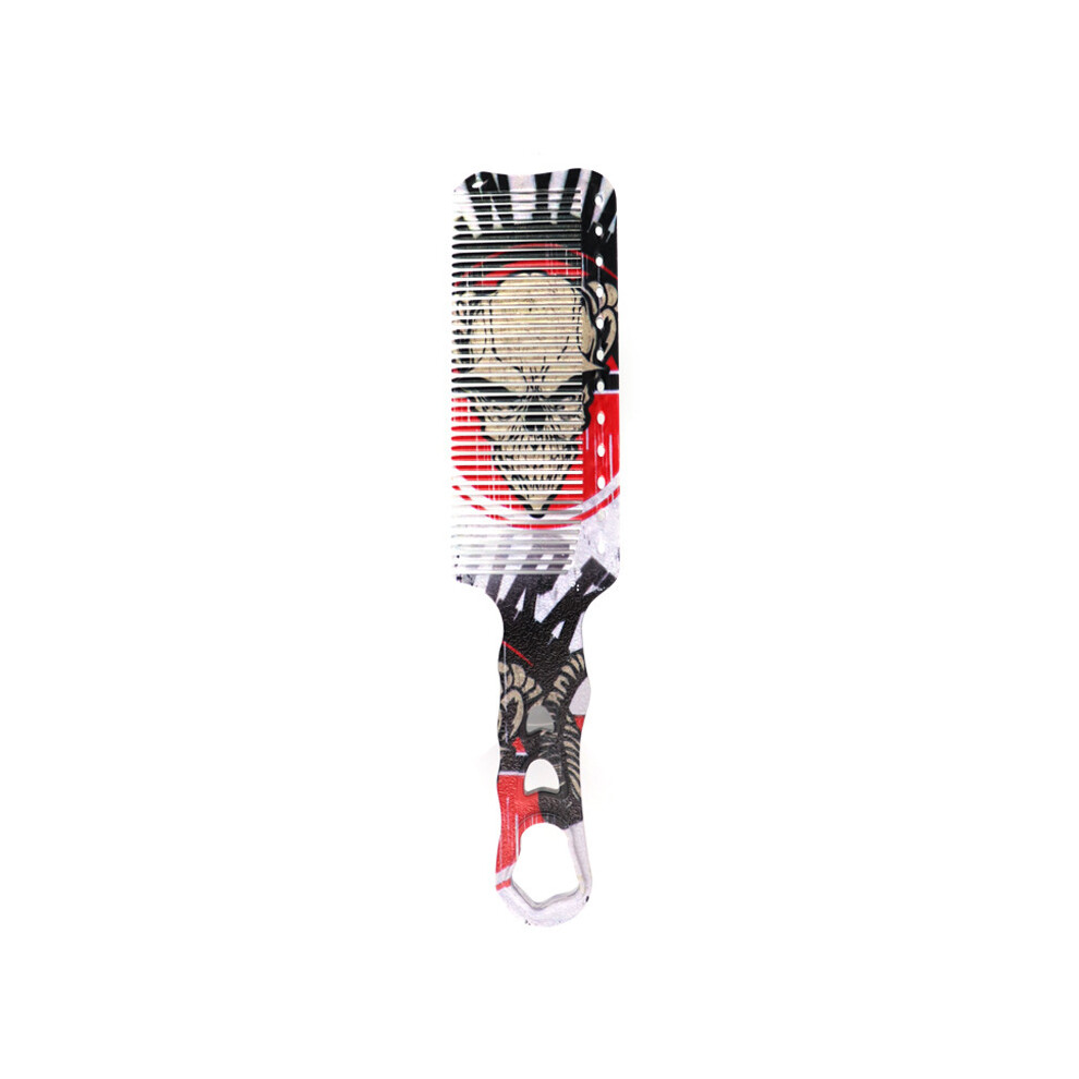 (Type 1)Flat Edge Comb for Hairdresser Barber Hair Cutting Comb Massage Brush Professional Flat