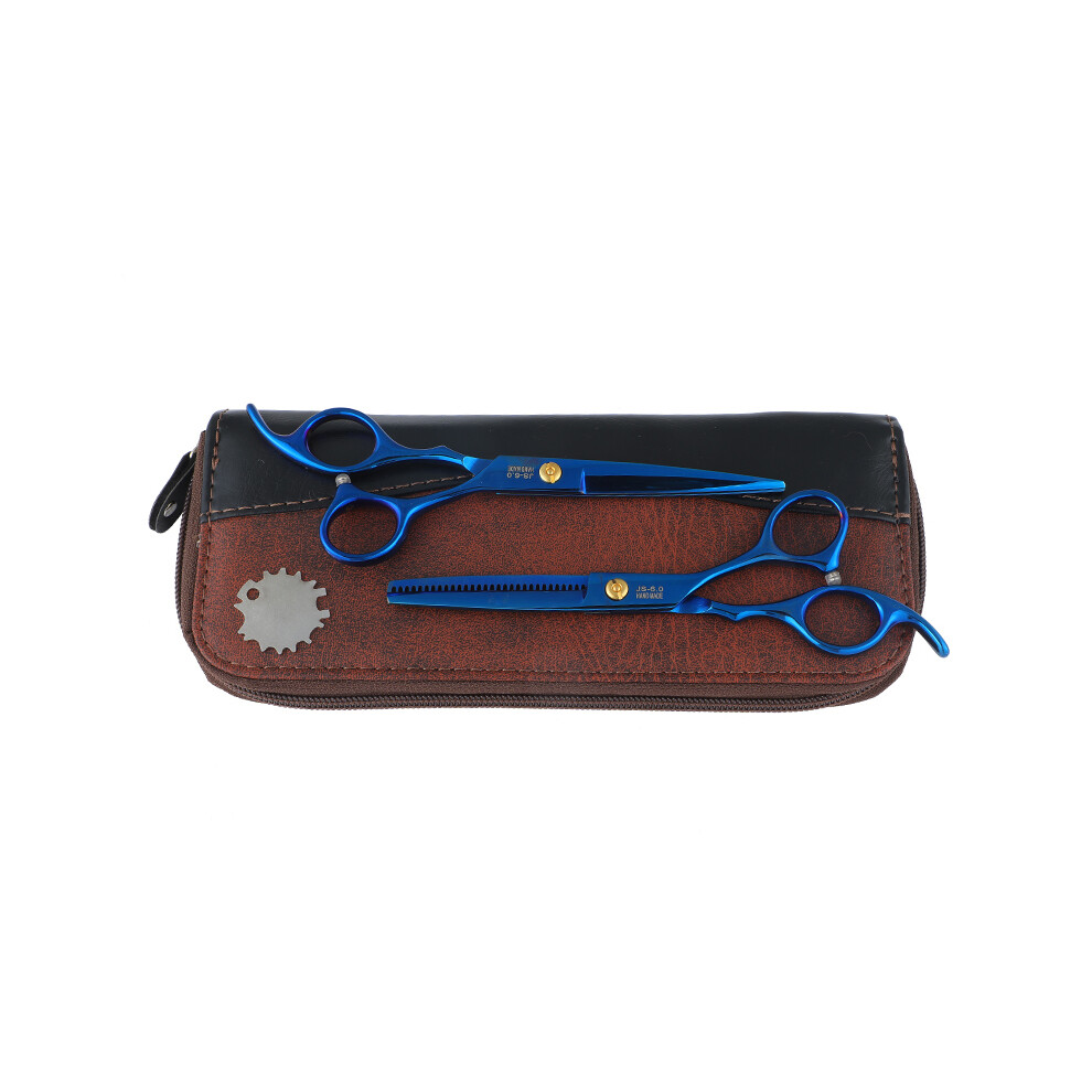 (Silver) Japan 6.0" kashos gold ium hairdressing scissors golden hair scissors thinning hair cutting