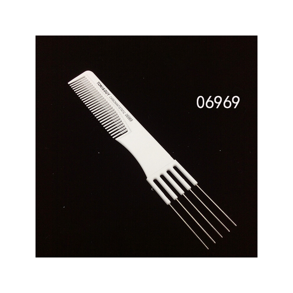 (6969)Professional Hair Comb White Black Carbon Fiber Hair Comb Anti Static Hair Cutting