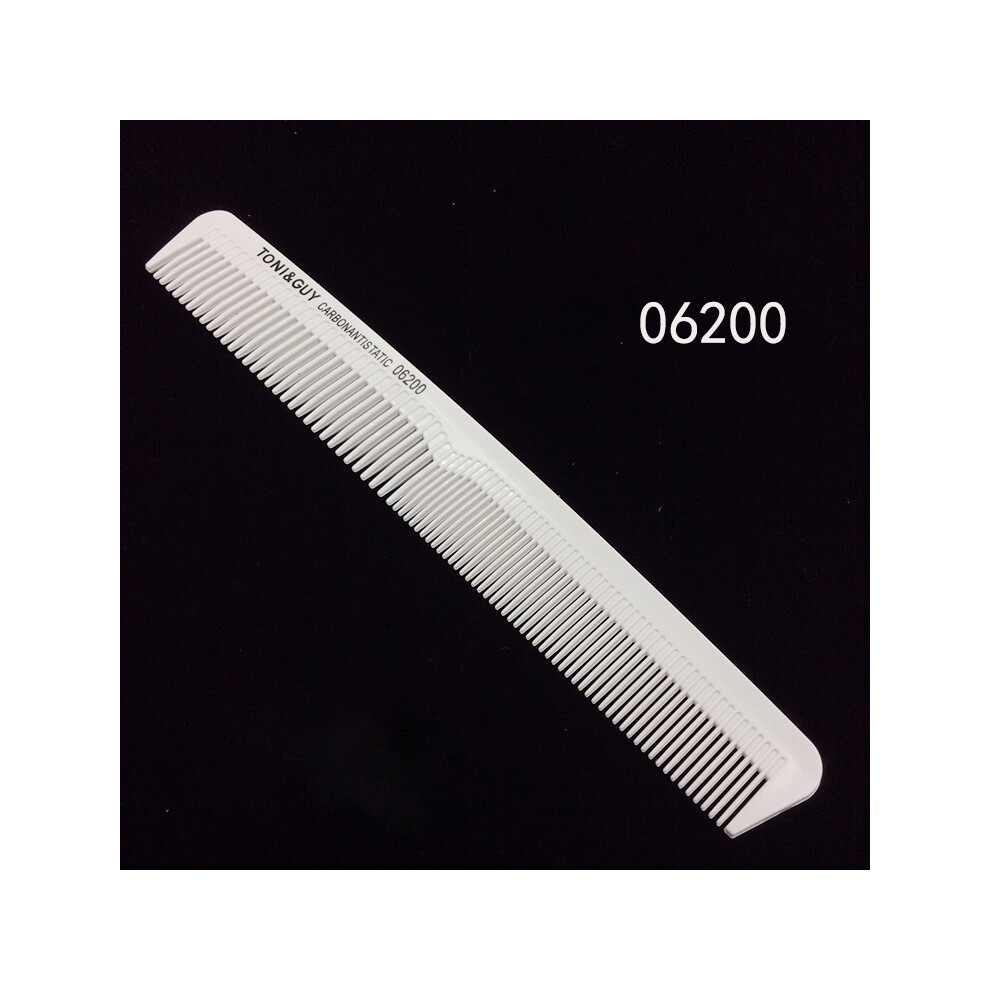 (6200)Professional Hair Comb White Black Carbon Fiber Hair Comb Anti Static Hair Cutting