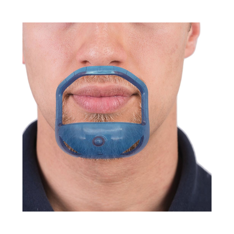 Blue (B)5Pcs/Lot Beard Comb Hair Brush Symmetric Cut Salon Mustache Beard Shaping Template For Beard Shaping