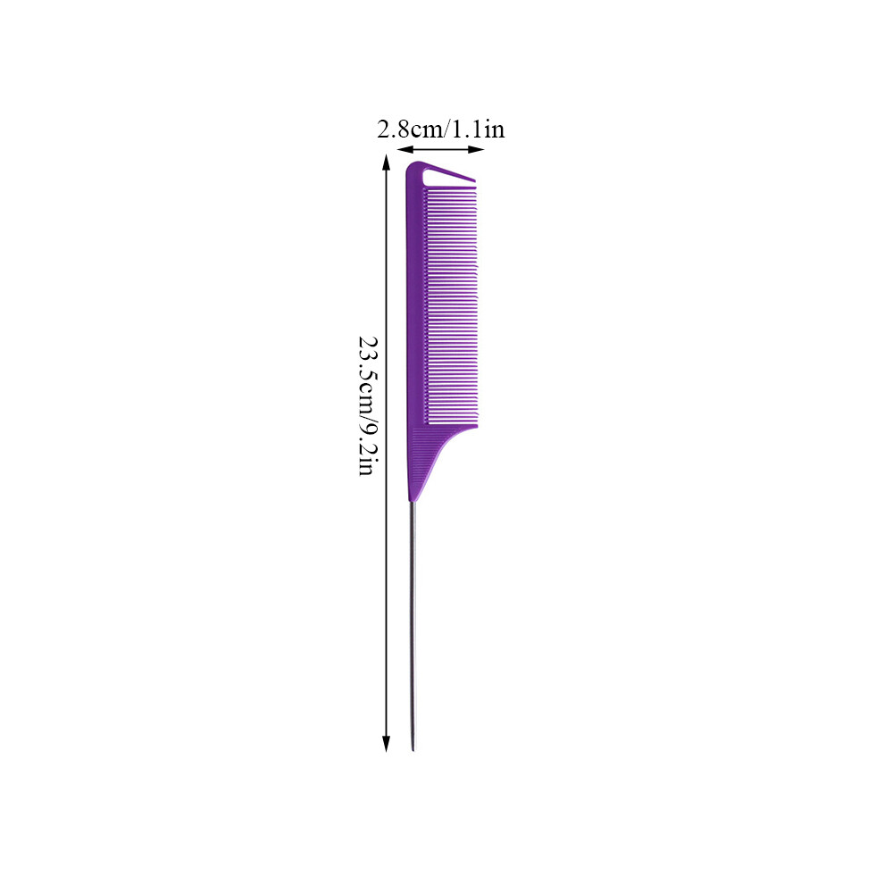 (C1)Candy Color Hair Salon Hair Color Comb Hair Highlight Comb Hair Care Brush Salon Supplies Antistatic