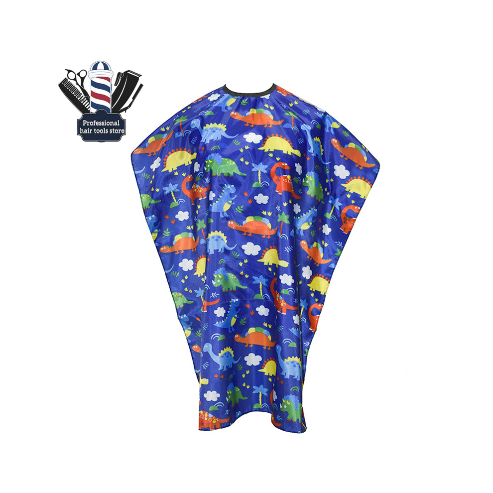 (G)Children's Salon Hair Salon Cape Child Cartoon Pattern Haircut Cape Apron Hairdresser Haircut