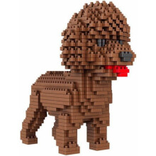 Poodle or Poodle dog. Figure to Assemble with nanoblocks. 950 pieces.