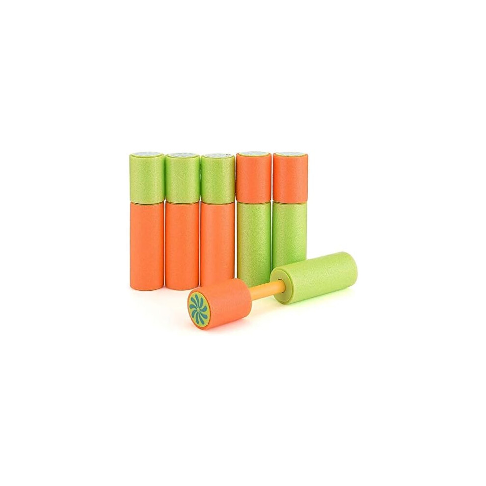 6PCS Water Gun, Super Soaker Foam Water Gun Long Distance Water B